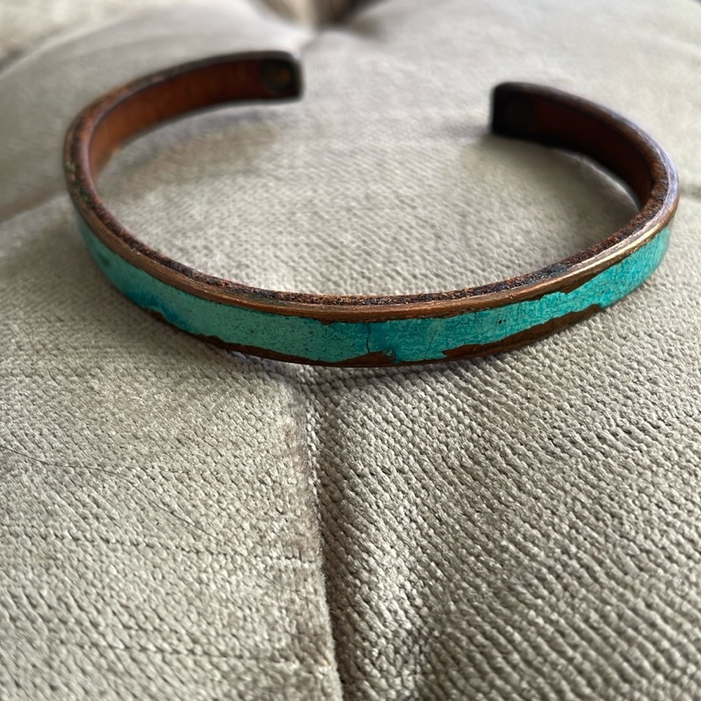 Ella Jude Copper Patina Cuff Bracelet